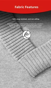 Close-up of grey rib-knit fabric texture on men's cotton V-neck sweater material