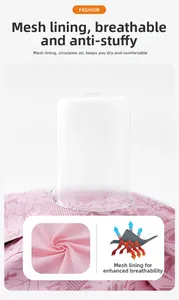 Détail de la doublure en maille rose respirante pour vestes et manteaux d'extérieur