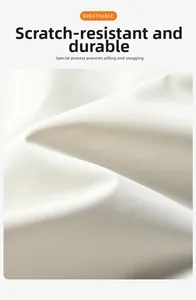 Macro shot of breathable white fabric showing scratch-resistant and durable texture