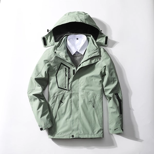 Hooded Outdoor Jacket With Detachable Polar Fleece Liner Windproof Waterproof Winter Coat For Men Women Sportswear