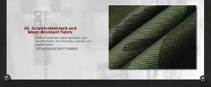 Close-up of durable military green ripstop fabric showing woven texture for cargo shorts