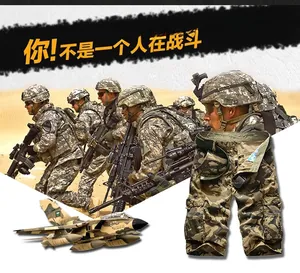 Detail of camouflage cargo shorts featuring large side pockets and an olive green belt