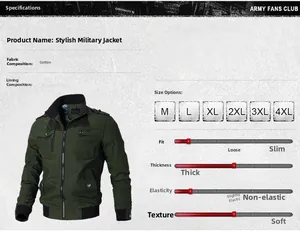 Detailed close-up of military green cotton jacket featuring stand collar and ribbed cuffs