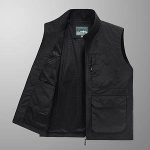 Herren Outdoor-Weste mit mehreren Taschen und atmungsaktivem Mesh-Innenfutter