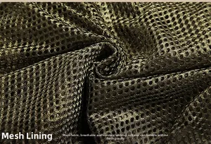 Breathable mesh lining details for outdoor vests featuring quick-dry honeycomb fabric