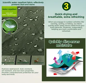 Waterproof stain-resistant quick-dry breathable fabric detail for outdoor shirts