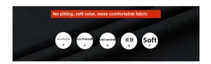 Detail of breathable and wrinkle-resistant black cotton fabric texture for men's shirts