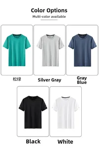 Short sleeve sports t-shirts in five colors including pine green, silver gray and black