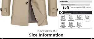 Close-up of khaki cotton jacket showing buttoned cuffs and classic plaid lining detail