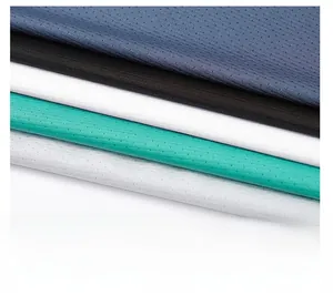 Detailed fabric texture showing breathable micro-pores in five various colors