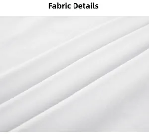 Gros plan sur la texture du tissu en coton blanc d'une chemise utilitaire pour homme