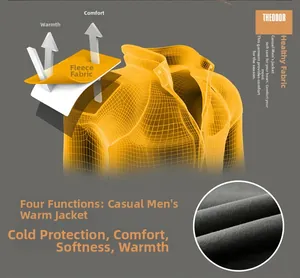 Détail structure 3D d'une veste d'hiver pour homme avec doublure polaire thermique