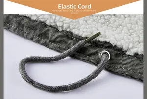 Détail de veste d'hiver avec doublure sherpa chaude et cordon de serrage en métal