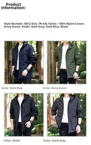 Outdoor-Kapuzenjacke für Herren mit mehreren Taschen und winddichtem Funktionsmaterial