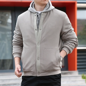 Men's Waffle Texture Jacket Casual Stand Collar Button Down Padded Coat Spring Autumn Outerwear For Men Street Fashion