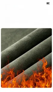 Detail view of the soft green fleece lining showing breathable thermal texture