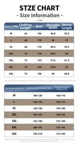 Detailed size chart for men's checkerboard suede jacket with measurements from M to 5XL