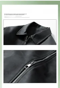 Macro view of casual jacket showing windproof collar and silver metal zipper detail