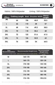 Size guide for men's checkerboard suede jacket with detailed measurements from M to 5XL