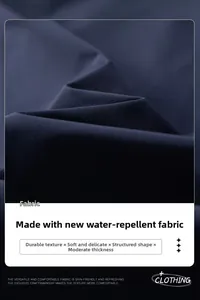 Macro view of water-resistant mini-grid fabric texture for men's casual jacket
