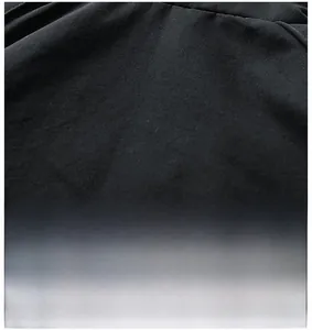 Detail of scratch-resistant black technical fiber fabric on this men's casual outdoor jacket