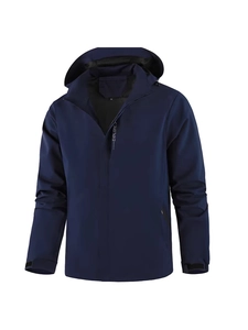 Men Outdoor Windbreaker Jacket Waterproof Windproof Hooded Lightweight Sportswear Outerwear Long Sleeve Casual Top