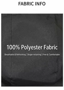 Detail of 100% polyester fabric texture and durable stitching for casual jackets