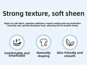 Features of seamless ice silk polo shirt with cooling, UV protection and breathable fabric
