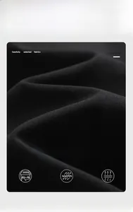 Detail of black quick-dry tech fabric showing durable, breathable and anti-pilling texture