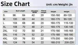 Tableau des tailles pour polo homme à manches courtes avec mesures détaillées S à 5XL