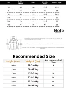 Tableau des tailles pour veste bomber MA1 avec mesures détaillées et recommandations de taille