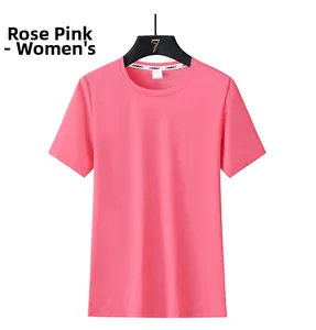 Close-up of rose red ice silk modal t-shirt fabric with breathable mesh texture