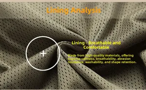 Detailed macro view of olive green breathable honeycomb mesh fabric for outdoor vest