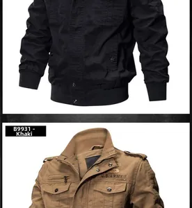 Detail of U.S. ARMY tactical jacket showing stand collar, epaulets and utility pockets