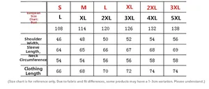 Size chart for men's camouflage biker jacket showing chest, shoulder, and sleeve measurements