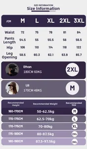 Detailed size chart for ice-skin summer shorts with waist, hip and length measurements