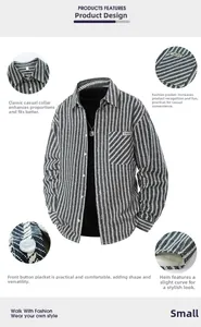 Detailed views of denim jacquard shirt featuring classic collar and TIMUES chest pocket