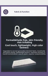 Detail of skin-friendly, quick-dry functional fabric with breathable ice-cool texture