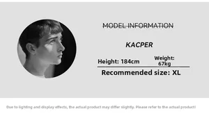 Sizing guide showing model height 184cm and weight 67kg for camo cargo shorts