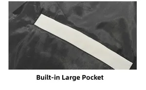 Detailed view of the jacket interior featuring a large white built-in storage pocket