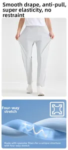 Detail der hochelastischen Eisseide-Hose mit Vier-Wege-Stretch-Faser-Technologie