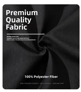 Detailed macro shot of high-quality 100% polyester fabric texture on a worker jacket