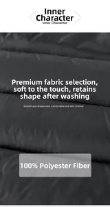 Close-up of black quilted polyester fabric with precise stitching for winter down jacket