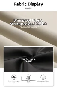 Detailed close-up of high-density windproof twill fabric with anti-wrinkle texture