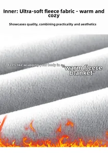 Macro detail of thick grey ultra-soft fleece lining with warmth insulating texture