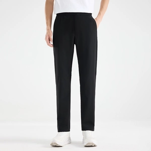 Herren EisSatin Freizeithose Hohe Elastizität Schnelltrocknend Atmungsaktiv Gerade Bein Lose Sommer Sporthose Nylon Elasthan