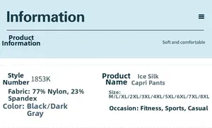 Detail showing 77% nylon 23% spandex cooling fabric for men's shorts in M-8XL