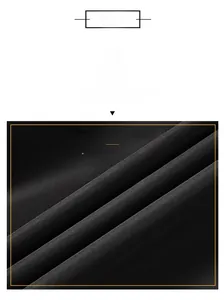 Close-up detail of high-quality black textile fabric with fine texture and smooth finish