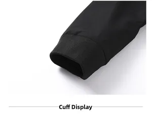 Close-up of elastic ribbed cuffs on a men's striped collar business jacket