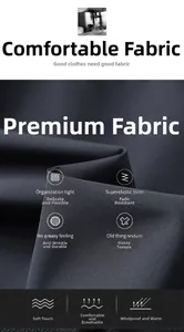 Detail of dark functional fabric showing windproof, breathable and abrasion resistant texture